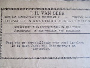 Willem van Dam - Grote ets "Oude huizen aan de Paternoster.." kopen? Bied vanaf 40!