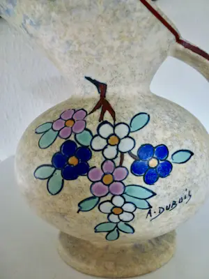 Fernand Dubois - nr. 825 - Vaas - Floraal Decor - Keramiek kaufen? Bieten Sie von 35!