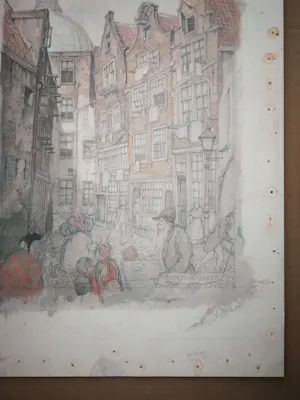 Anton Pieck - Zwarte Bijlsteeg Amsterdam kopen? Bied vanaf 49!