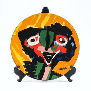 Karel Appel - "Face" verkocht voor € 350!