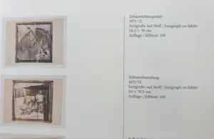 Daniel Spoerri - Schussrichtungsstab - Seriegrafie op kaasdoek - 1970 - editie -/100 kopen? Bied vanaf 350!