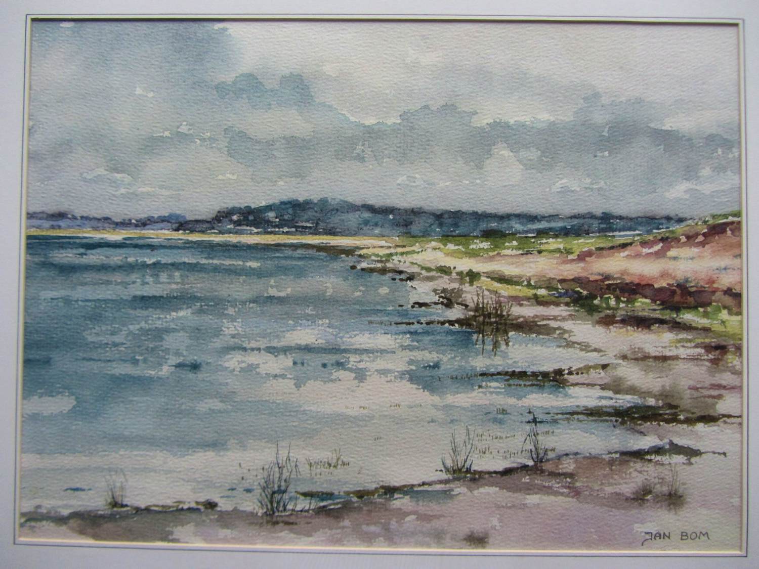 Jan Bom - Aquarel - Loosdrechtse plassen kopen? Bied vanaf 120!