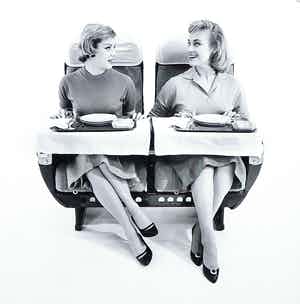 Paul Huf - Foto op dibond, de stoelen van KLM verkocht voor € 1!