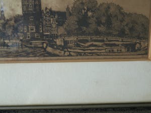 Cornelis Brandenburg - Ets, Amsterdam – gesigneerd & ingelijst kopen? Bied vanaf 10!
