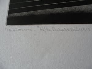 Helen van der Deen - Mezzotint. Titel, Afscheidsritueel IV. kopen? Bied vanaf 25!