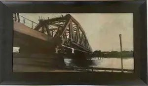 Pieter Pander - Spoorbrug over IJssel bij Zutphen kaufen? Bieten Sie von 1150!
