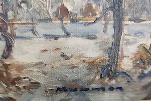 AcheterReijer Murman - Gezicht op Geldermalsen (sneeuwlandschap)? Enchérissez de 60!