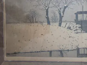 AcheterHendrik de Laat - Sneeuwlandschap. Bomen. Vaart.? Enchérissez de 89!