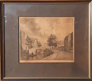 Martin van Waning - Stadsgezicht met gracht verkauft für € 50!