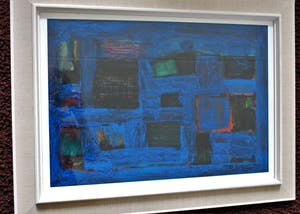Albert Reinier Jansen - Compositie Blauw - olieverf 1962 kopen? Bied vanaf 100!
