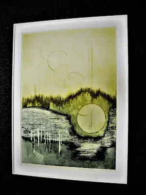 Jan Montyn - In zeer kleine oplage van 12 gemaakte handgekleurde Ets "Sunset" GROOT! kopen? Bied vanaf 87!