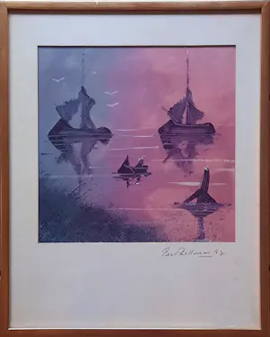 Buy Paul Rollman - set van 3x acryl schilderij van Zanger Paul Rollman - 25028? Bid from 95!