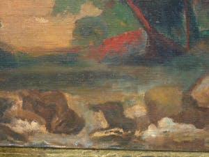 Niet of onleesbaar gesigneerd - Olieverf op doek , Bergense School? , “Landschap“ kopen? Bied vanaf 1!