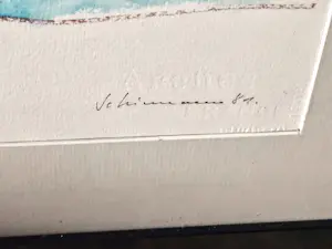 Friedrich Schiemann - Aquarell Gemälde Südliche Landschaft 1981 signiert Größe 80 x 100 cm kopen? Bied vanaf 320!