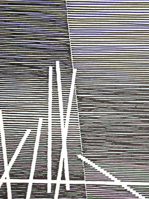 Michel Seuphor - Abstracte compositie - 1958 - Originele lijnets kopen? Bied vanaf 100!