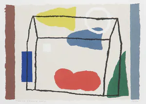 Harrie Gerritz - Zeefdruk, Zonder titel - Ingelijst kopen? Bied vanaf 80!