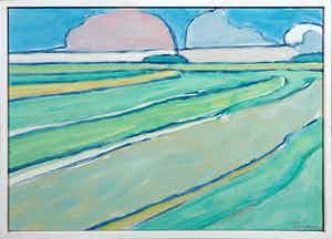 Paul Overhaus - Olieverf op doek, Maaitijd - Ingelijst verkocht voor € 50!