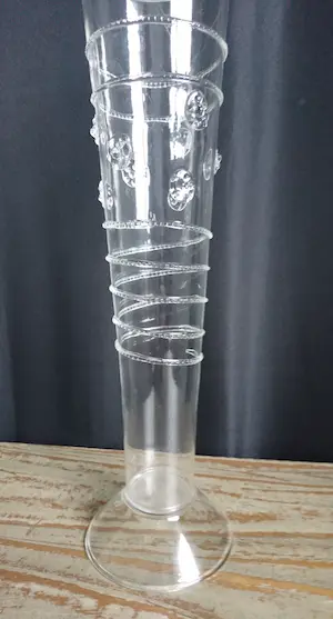 Niet of onleesbaar gesigneerd - Venetiaans mondgeblazen glazen flute (replica) kopen? Bied vanaf 1!