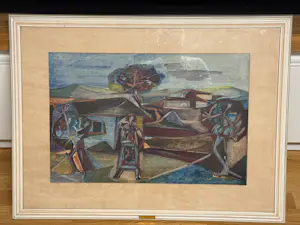 AcheterAlfred Wittwar - Landschaft (1957)? Enchérissez de 250!