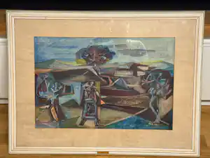 Alfred Wittwar - Landschaft (1957) kaufen? Bieten Sie von 250!