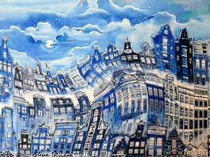 Elena Polyakova - Vrolijk Amsterdam verkocht voor € 33!