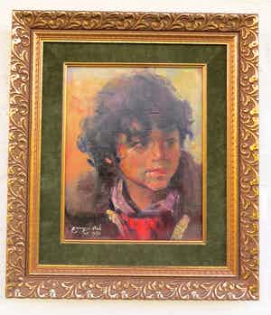 Georges Steel - Jongens kopje - portret verkocht voor € 80!