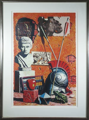 Rob Scholte - Zeefdruk, Golden Horizon I - Ingelijst (Zeer groot) kopen? Bied vanaf 1!