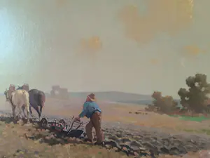 Jan Simon Knikker - Ploegende boer kopen? Bied vanaf 345!