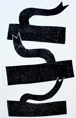 Klaas Gubbels - Houtdruk- 2016 verkocht voor € 295!