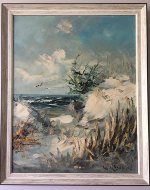 Willem Reinders - Duinlandschap met zeezicht kopen? Bied vanaf 164!