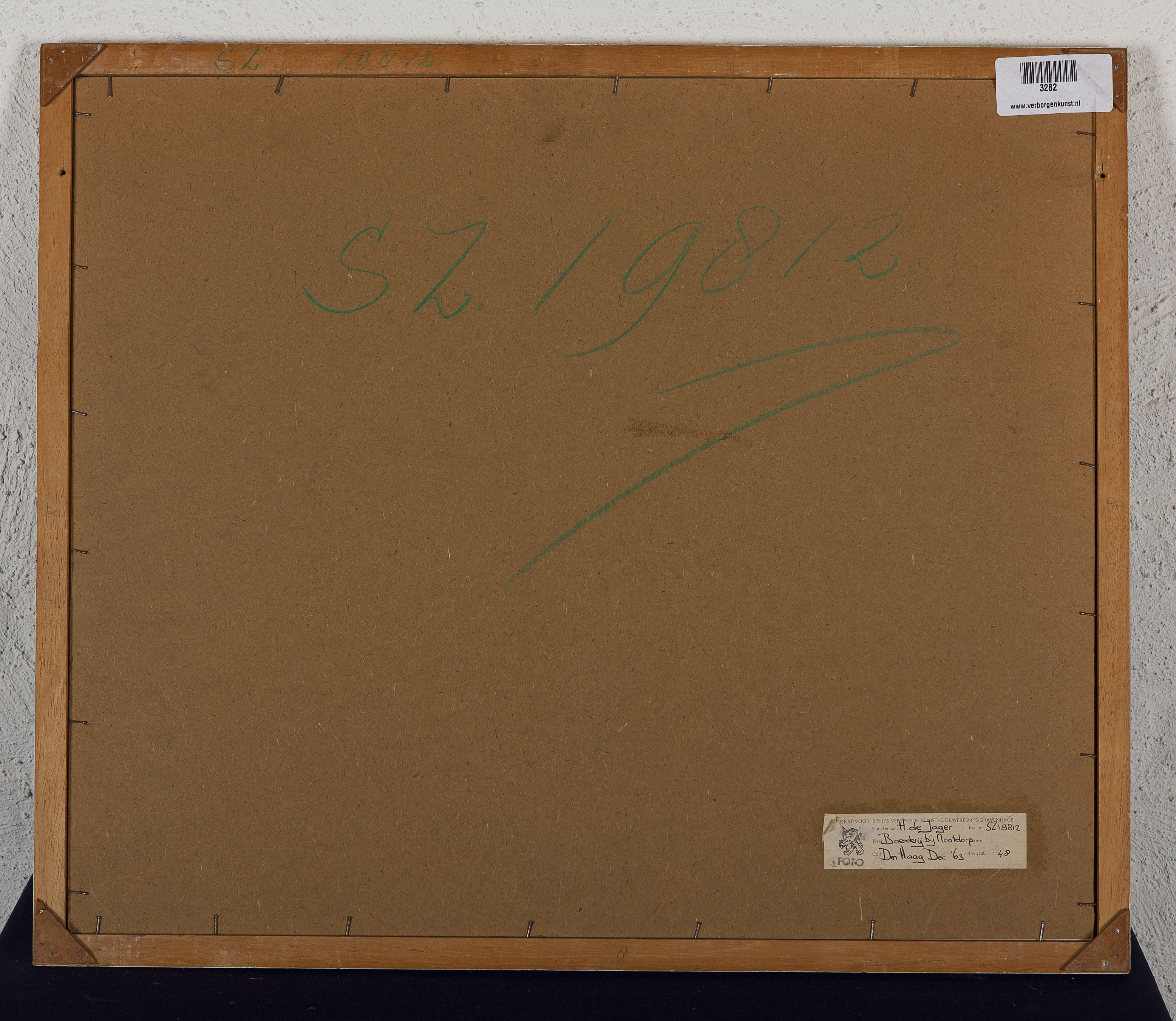 Harry de Jager - Boerderij de Nootdorp - Gouache en inkt op karton -BKR Den Ha kopen? Bied vanaf 10!