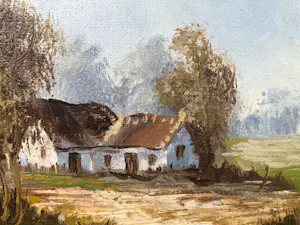 Buy Henner Knauf - (1901-1976) Olieverfschilderij Landschap? Bid from 65!