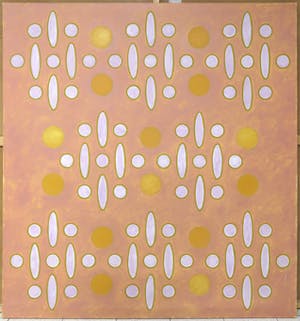 Miluska Dorgelo - Acryl op doek, Z.T. Compositie met ovalen en cirkels (Zeer groot) kopen? Bied vanaf 1!