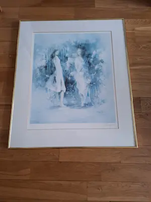 Willem Haenraets - 2 vrouwen met fiets kopen? Bied vanaf 49!