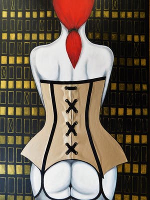 Natia Antadze - "Frau mit Korsett" kopen? Bied vanaf 130!