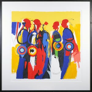 Frank Lejeune - Zeefdruk, Lakosta people - Ingelijst (Groot) kopen? Bied vanaf 1!