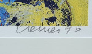 Jan Cremer - Grote ingelijste litho: 'Ara' - 1990 kopen? Bied vanaf 275!