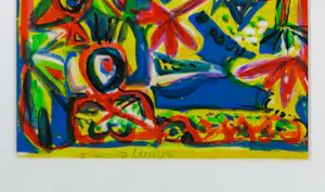 Gertie Janssen - Gouache en potlood op papier, Drieluik, I, II, III - Ingelijst kopen? Bied vanaf 100!
