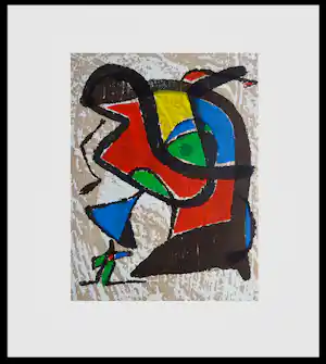 Joan Miro - Houtsnede 1973 " oplage 1.500 stuks , Lelong ,Paris vendu pour 129€ !