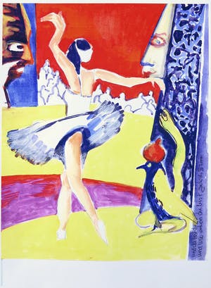 Joe Wols - Lot van vier tekeningen, De optreden kopen? Bied vanaf 1!