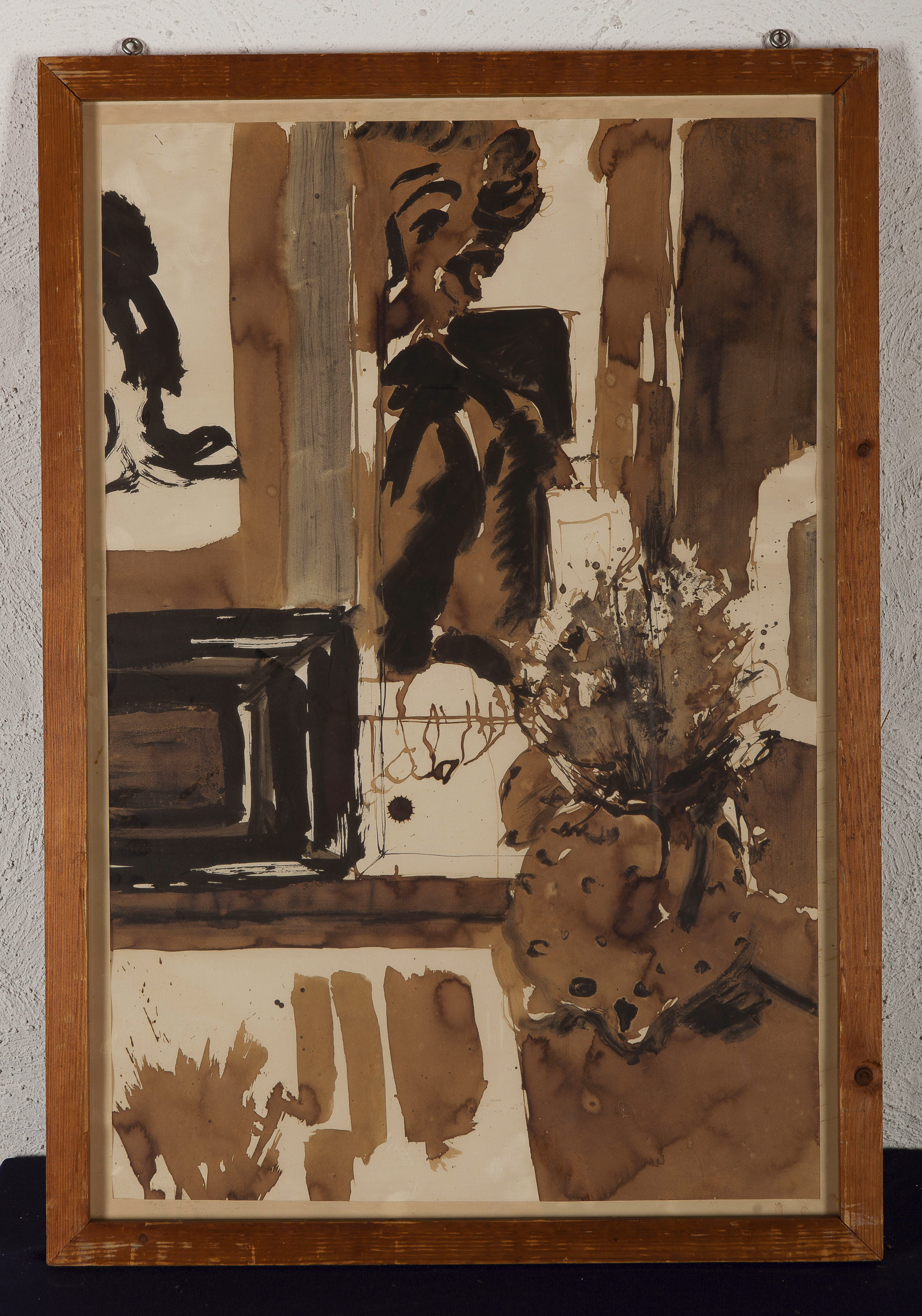 Jan Arons - Hand - Inkt op papier - niet gesigneerd - herkomst BKR - 1966 kopen? Bied vanaf 10!