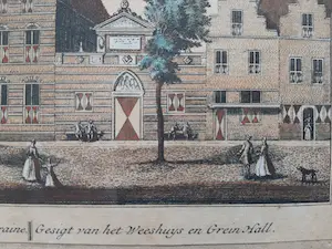 Abraham Rademaker - Gesigt van het Weeshuys en Grein Hall. / 1700-1730 kopen? Bied vanaf 50!