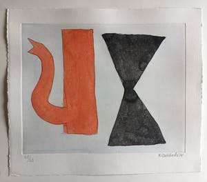 Klaas Gubbels - ets met aquarel ingekleurd ‘Soestdijk’ - 2014 kopen? Bied vanaf 275!