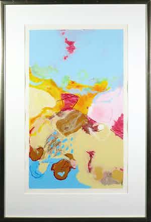 Henk van Vessem - Zeefdruk, De Ochtend - Ingelijst verkocht voor € 50!