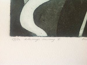 Michel van Overbeeke - Kleurenets met bladgoud "Always Away I" kopen? Bied vanaf 25!