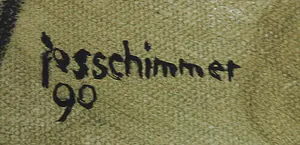 Jos Schimmer - Olieverf op doek, De speelman - Ingelijst (Groot) kopen? Bied vanaf 1!