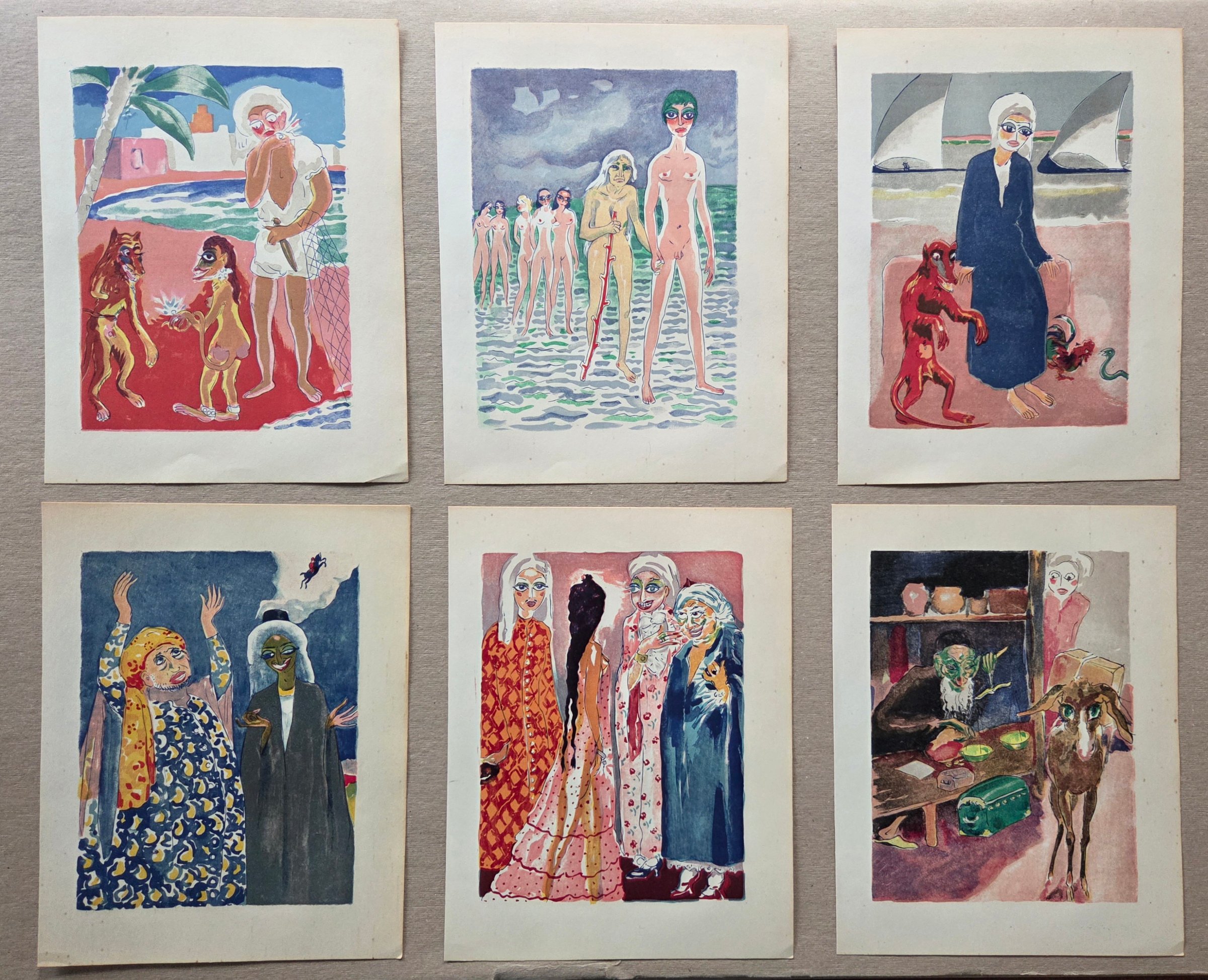 Kees van Dongen - Zes houtgravures uit 1001 nacht. Fantasieën. kopen? Bied vanaf 60!