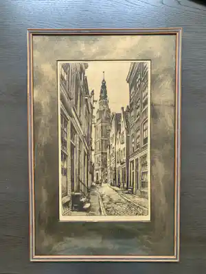 Marius Janssen - Sint Annenstraat en De Oude Kerk te Amsterdam verkauft für € 50!