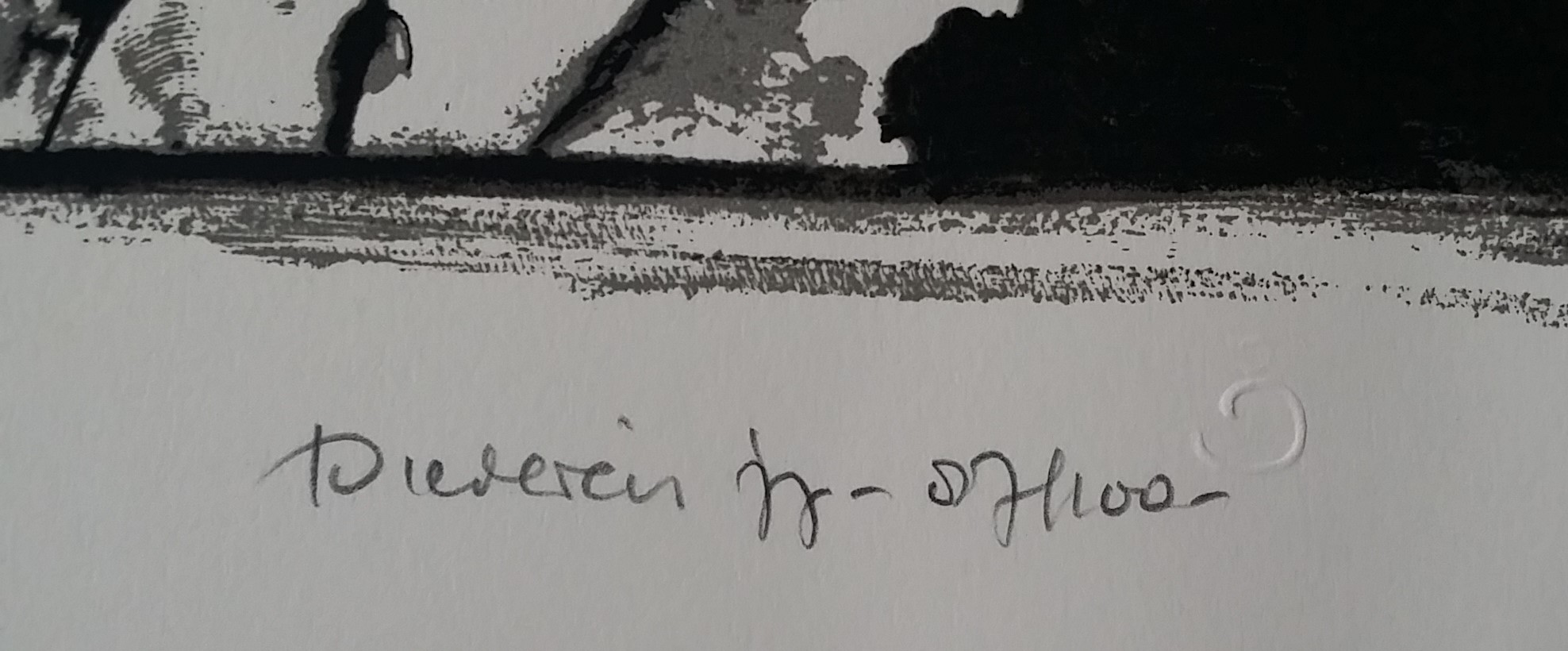 Jef Diederen - Litho op papier 1977 kopen? Bied vanaf 25!