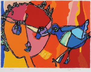 Jan Latinne - Zeefdruk, Zonder titel kopen? Bied vanaf 20!